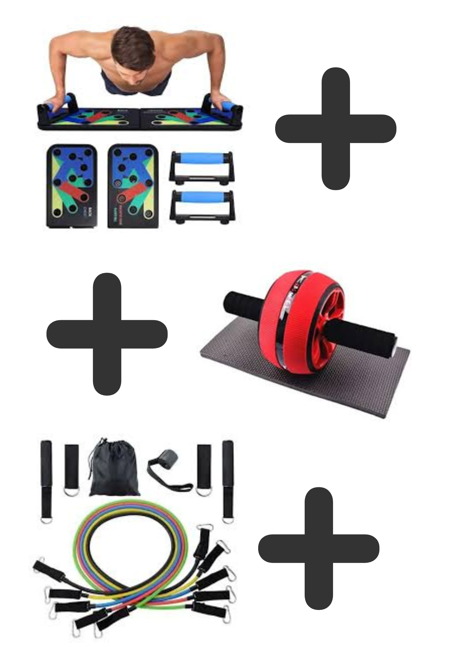 Tabla Flexiones+Rueda Abdominal+Bandas11